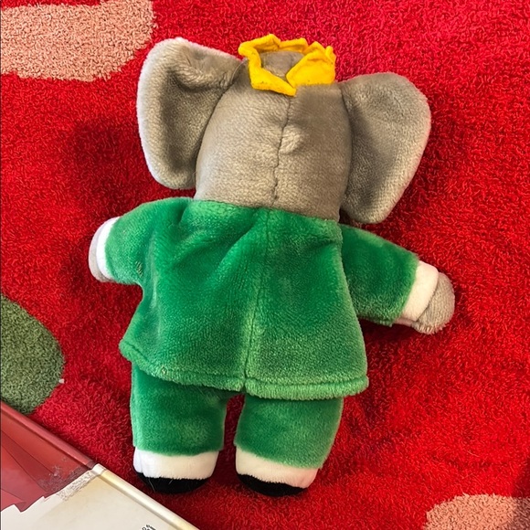 Vintage Babar Plush Puppet Toy with book The show must go on 1990 - Picture 7 of 9